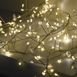 Jewelled Cluster 200 LED Warm White String Light - thumbnail 4