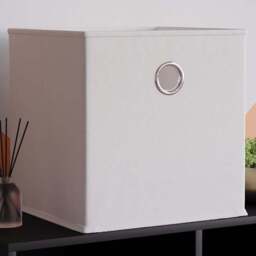 Vida Designs Durham White Cube Basket - thumbnail 2