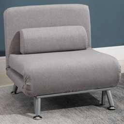 Portland Single Seater Grey Foldable Sofa Bed