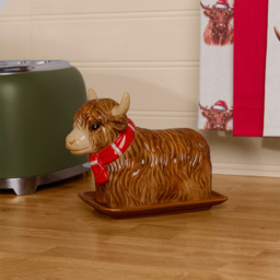 Highland Cow Shaped Butter Dish Brown - thumbnail 2