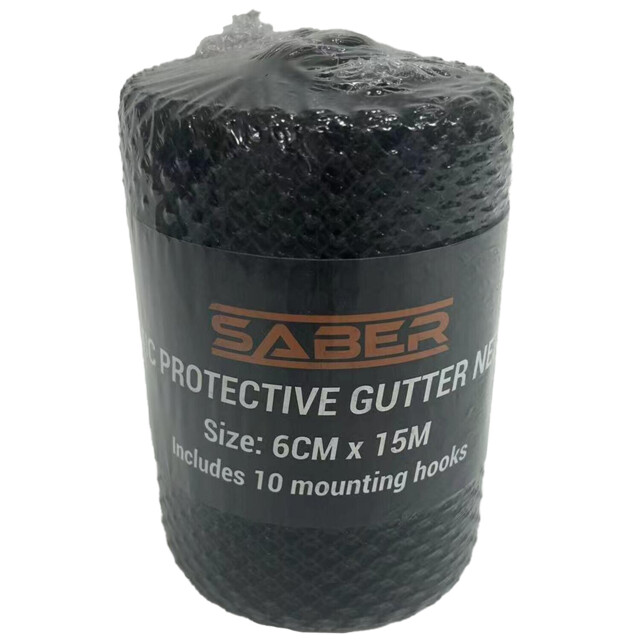 Sabre Black Plastic Protective Gutter Netting