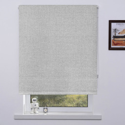 Textured Blackout Roller Blind Cloud 60cm - thumbnail 1