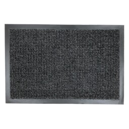 Black 45 x 75cm Scraper Barrier Doormat