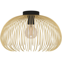 EGLO Venezuela Gold and Black Ceiling Light