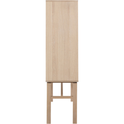 Florence Linley 2 Door 6 Shelf White Oak Cabinet - thumbnail 4