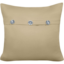 Velosso Stone Diamante Mock Flap Filled Cushion 43 x 43cm 2 Pack