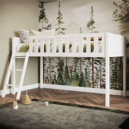 Flair Bea Wooden White Mid Sleeper - thumbnail 1