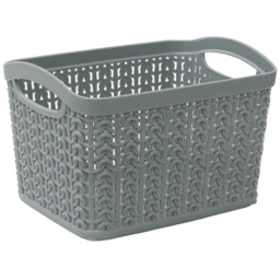 JVL Loop 1.5L Grey Storage Basket 3 Pack - thumbnail 3