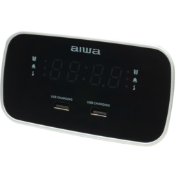 Aiwa CRU-19 Digital Dual Alarm Clock Black - thumbnail 2
