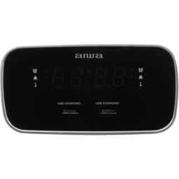 Aiwa CRU-19 Digital Dual Alarm Clock Black - thumbnail 4