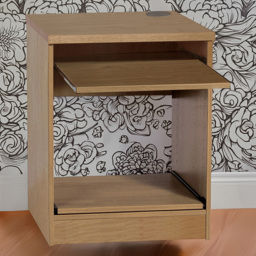 R White Cabinets Brown Printer Desk Stand