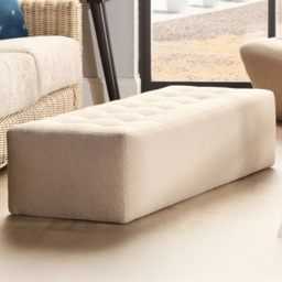 Desser Furniture Latte Large Rectangular Ottoman