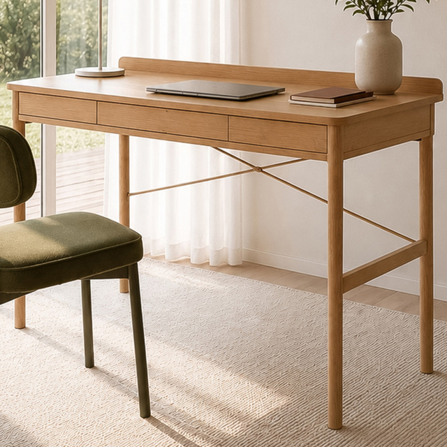 Florence Paul Oak Office Desk - image 1
