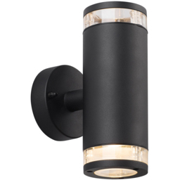 Nordlux Birk Black Double Wall Light