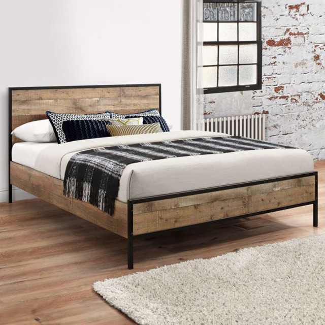 Urban Brown Small Double Bed Frame - image 1