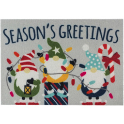 JVL 40 x 57cm Christmas Gonks Entrance Doormat - thumbnail 1