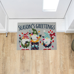 JVL 40 x 57cm Christmas Gonks Entrance Doormat - thumbnail 2