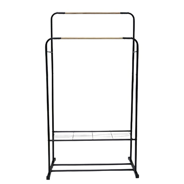 Black Bamboo Double Garment Rail - image 1