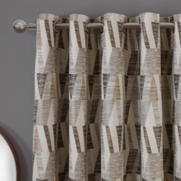 Indiana Geo Jacquard Curtain - Multicolour / 229cm - thumbnail 3