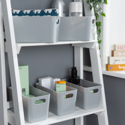 Wham Grey Rectangular Studio Basket 6.01 5 Pack - thumbnail 2