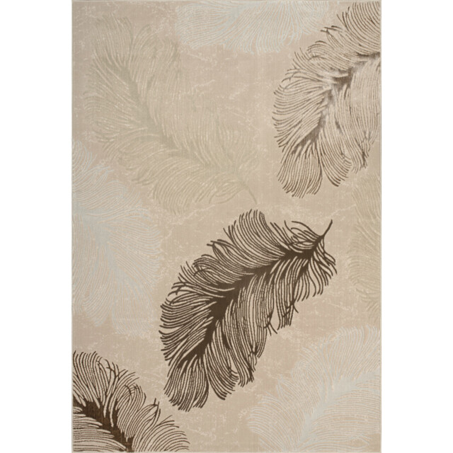 Sunset Feather Rug Neutral 120cm - image 1