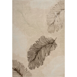 Sunset Feather Rug Neutral 120cm - thumbnail 1