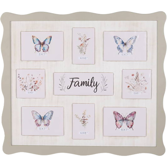 9 Aperture Family Photo Frame Grey - image 1