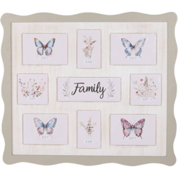 9 Aperture Family Photo Frame Grey