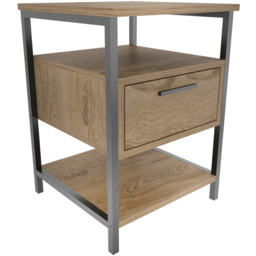 Decorotika Alba Oud and Black Nightstand - thumbnail 2