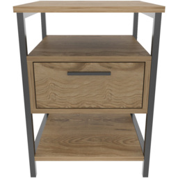 Decorotika Alba Oud and Black Nightstand - thumbnail 3