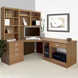 R White Cabinets Set 20 4 Drawer Brown Computer Desk