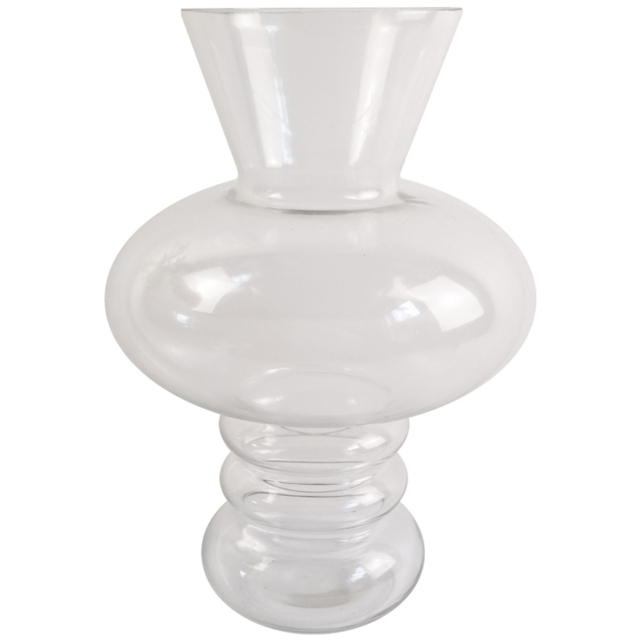 Leaf Bubble Clear Glass Vase 35cm - image 1
