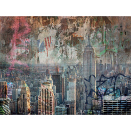 Grandeco New York Multicolour 7 Lane Wall Mural - thumbnail 2