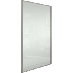 Spacepro 1 Panel Silver Frame Artic White Attic Sliding Door