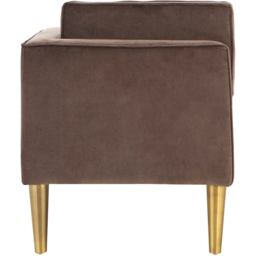 Premier Housewares Louxor Grey Velvet Left Hand Chaise Longue Sofa - thumbnail 3