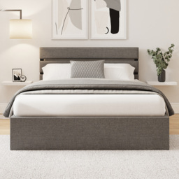 GFW Hudson Grey Double End Lift Ottoman Bed