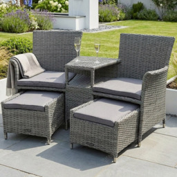 Royalcraft Paris 2 Seater Companion Seat with Footstools