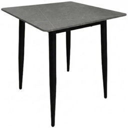 FWStyle Nova 2 Seater Grey Sintered Stone Marble Effect Heat Resistant Fixed Top Dining Table - thumbnail 2