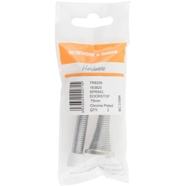 Hiatt Spring Doorstops - Chrome - image 1