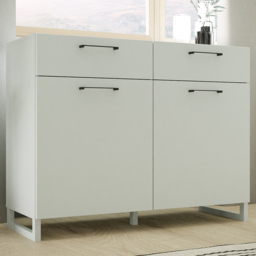 Florence Sali 2 Door 2 Drawer Light Grey Sideboard