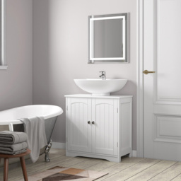 Colorado White 2 Door Undersink Bathroom Cabinet - thumbnail 3