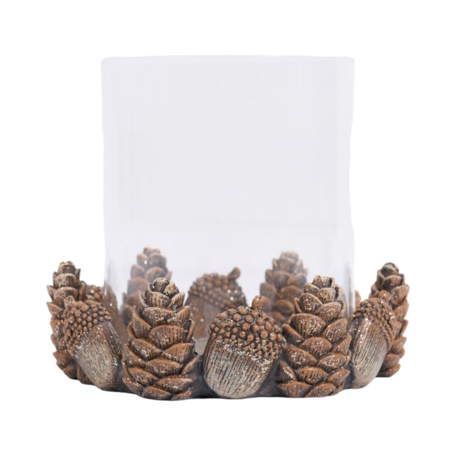 Acorn and Pinecone Hurricane Brown - image 1