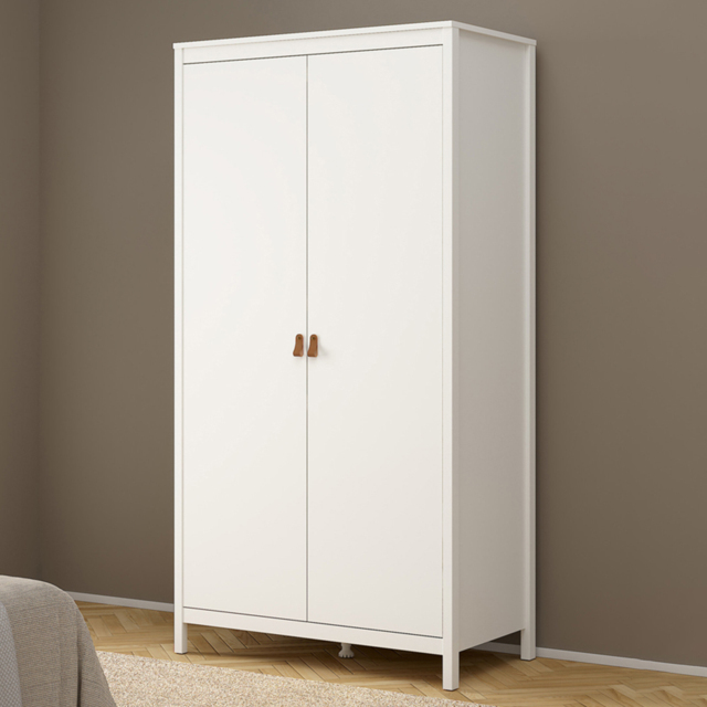 Florence Barcelona 2 Door White Wardrobe - image 1