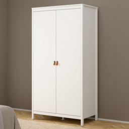 Florence Barcelona 2 Door White Wardrobe - thumbnail 1