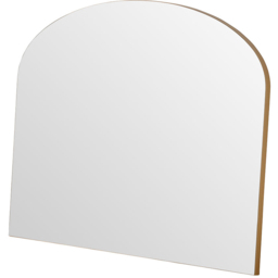 Yearn Simple Gold Plain Arched Overmantle Mirror 69 x 91cm