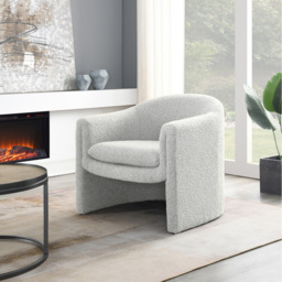 Chelsea Cream Boucle Chair - thumbnail 3