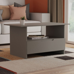 Crowndale Milan Dusk Grey Single Drawer Coffee Table Ready Assembled