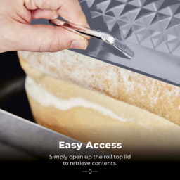 Tower Grey Solitaire Bread Bin - thumbnail 4