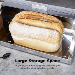 Tower Grey Solitaire Bread Bin - thumbnail 3