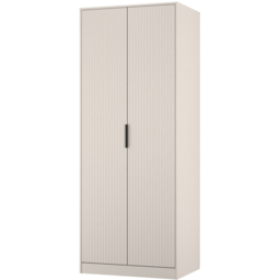 Crowndale Fluted 2 Door Kashmir Matt Tall Wardrobe Ready Assembled - thumbnail 4